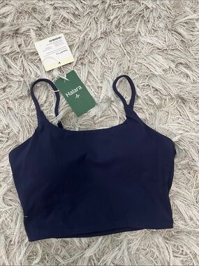 HALARA Navy Seamless Brami Crop Tank
